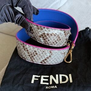 Authentic NEW Fendi Python leather shoulder strap